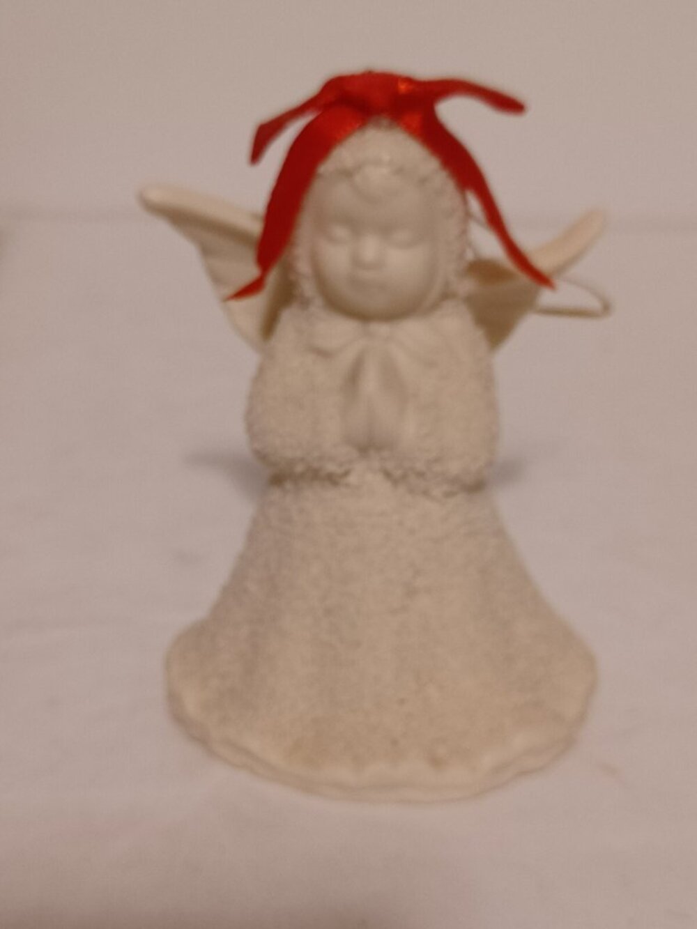 Lincolnshire Christmas Ornament Snowjade Praying Angel Bell Holiday Series w/Box - Picture 3 of 7
